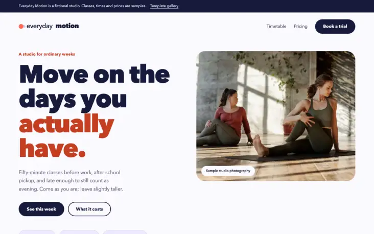Everyday Motion template