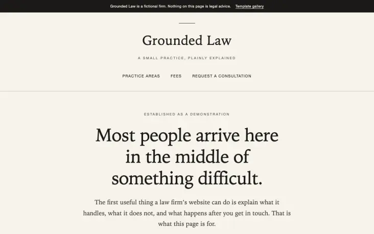 Grounded Law template