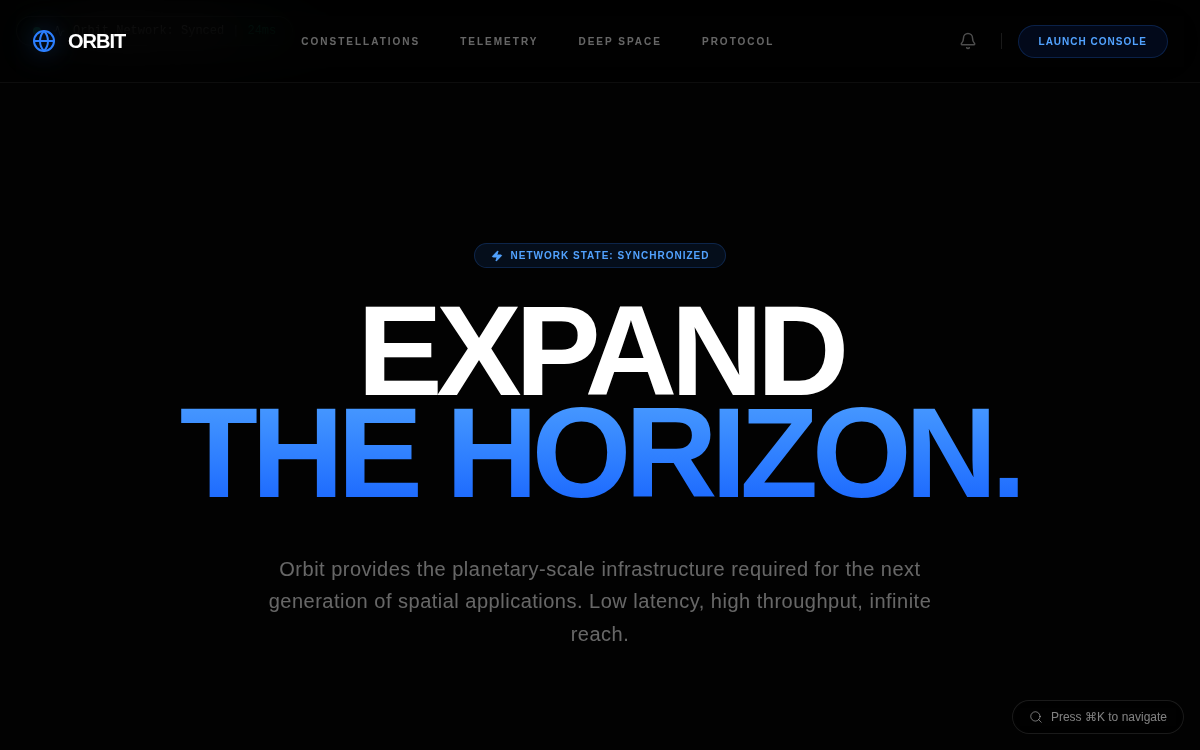 Orbit template