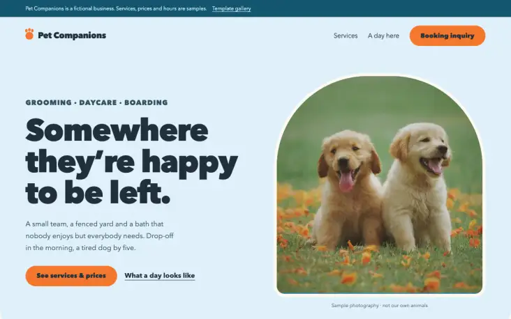 Pet Companions template